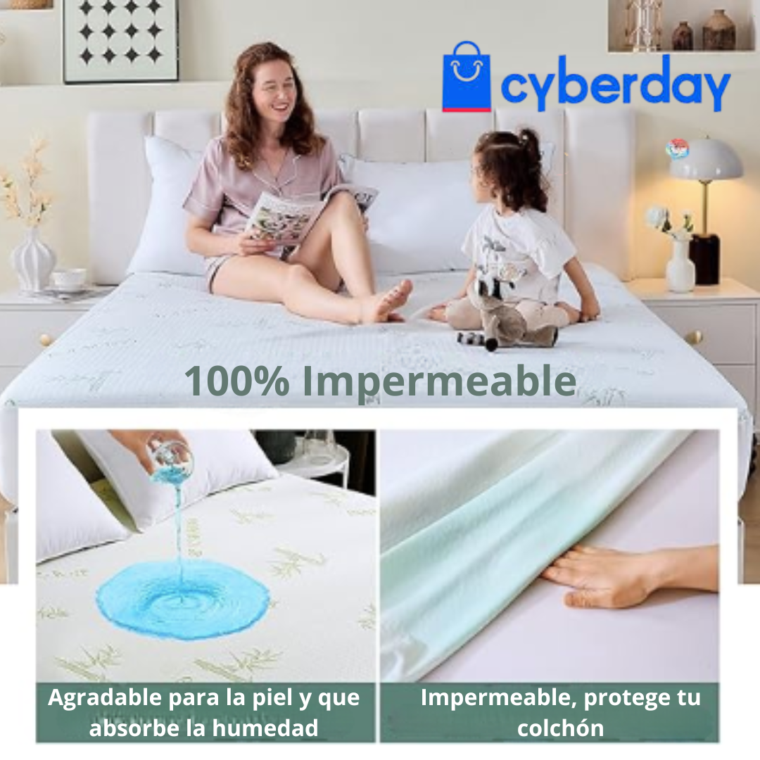 🍼 Cubre Colchon Impermeable – La protección que tu bebé y tú merecen