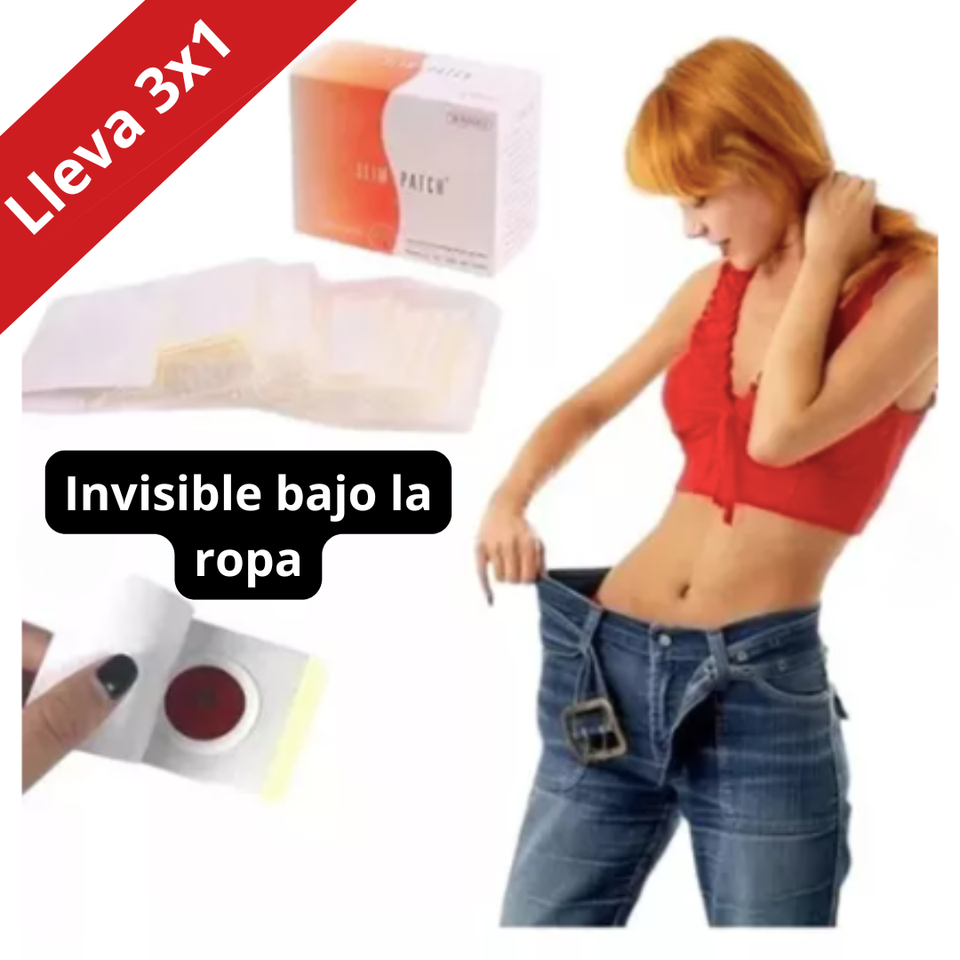Pierde peso sin esfuerzo, de manera natural - Tripack Parches Slimp Patch (90 parches)