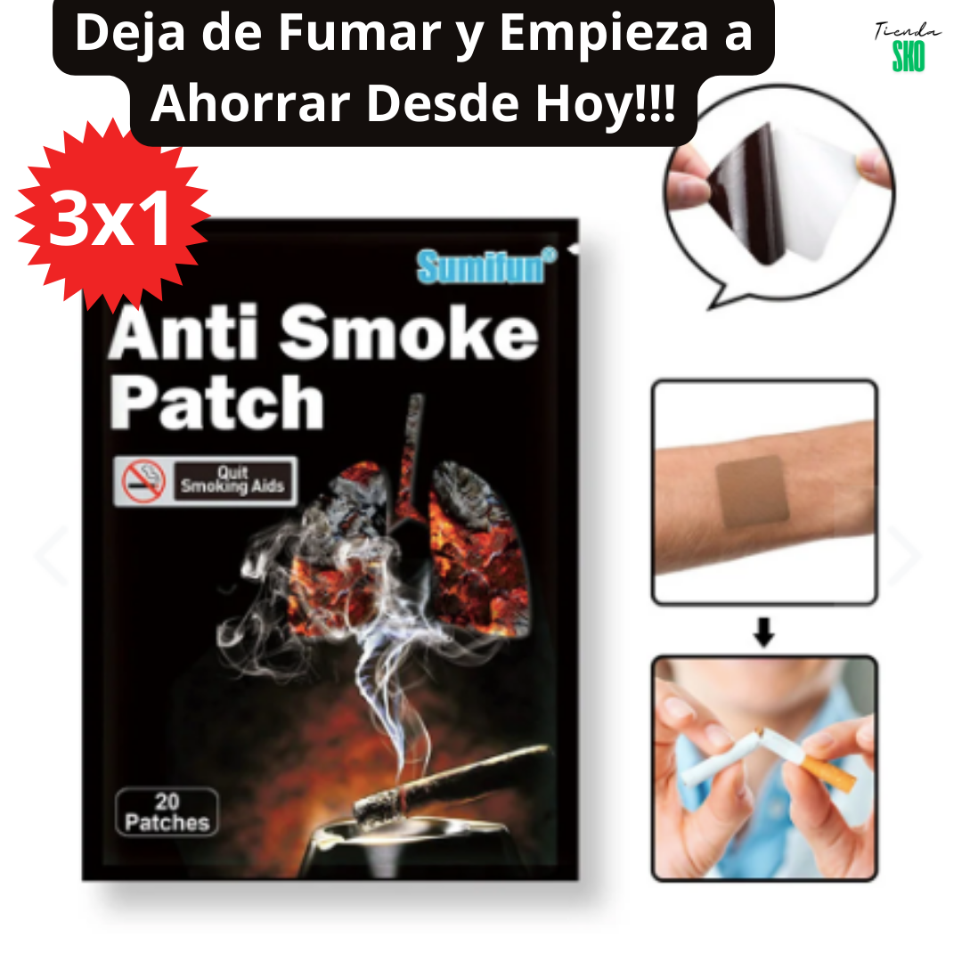 Deja de Fumar y Empieza a Ahorrar Desde Hoy - Tripack Parche Antitabaco Transdérmico (30 Pcs)