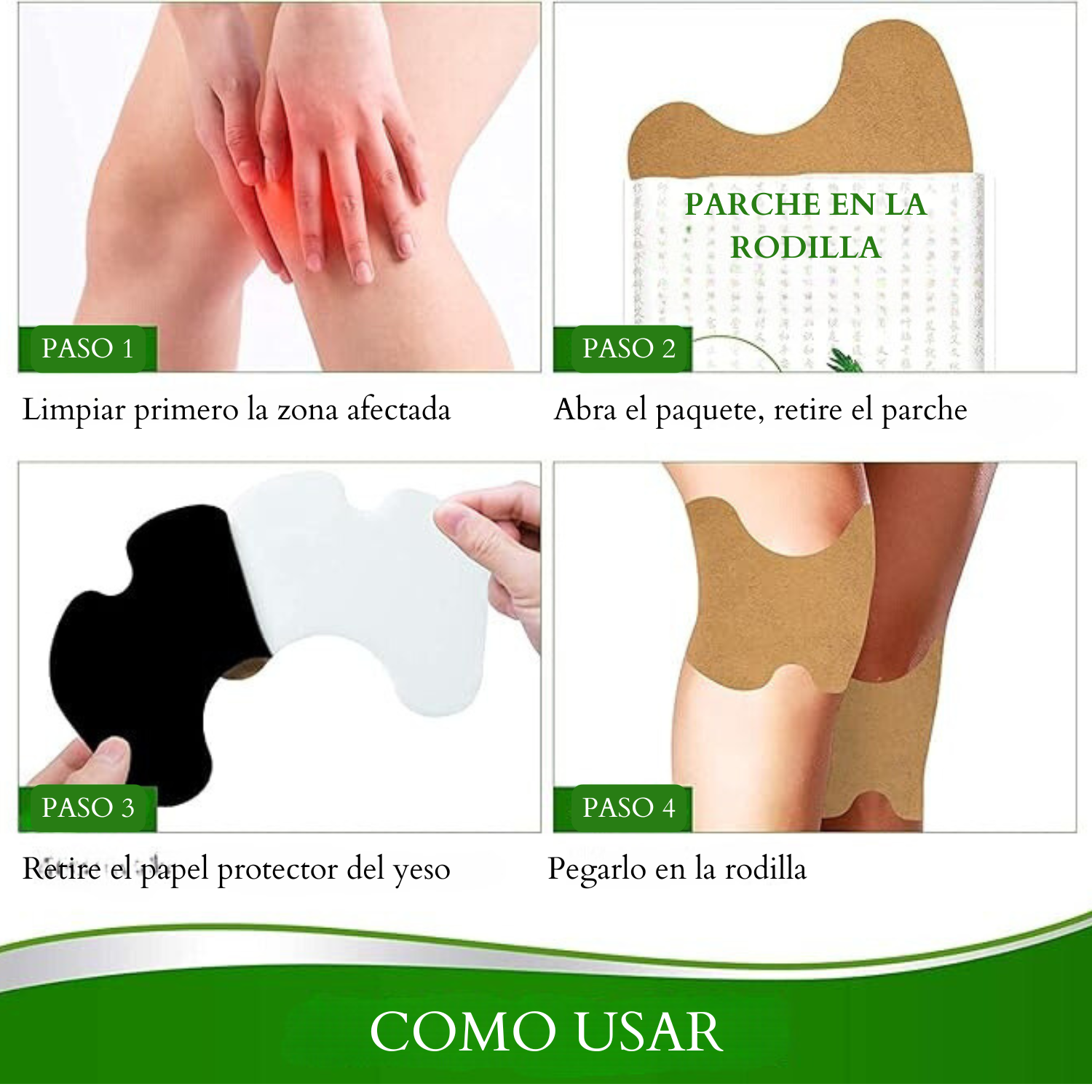 PARCHES PARA DOLOR DE RODILLA