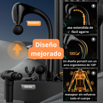 Alivio Total del Dolor en Todo el Cuerpo — Sin Esfuerzo y Sin Ayuda - Pistola Masajeadora Curva