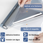 Ahorro Energético y Menos Calor sin Gastar en Aire Acondicionado - 🌞 Vinilo Espejo™ Protección UV 60cm X 5Metros