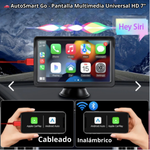 🚗 AutoSmart Go, Pantalla Multimedia Universal HD 7" - Tecnología inteligente sin cambiar tu auto