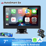 🚗 AutoSmart Go, Pantalla Multimedia Universal HD 7" - Tecnología inteligente sin cambiar tu auto