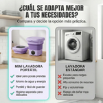 Lava tu ropa en cualquier lugar - Mini Lavadora Con Centrifugado