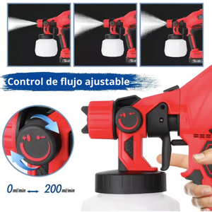 Pistola pintura inalambrica tasbel 2 baterias - Renueva tu Hogar en Menos Tiempo