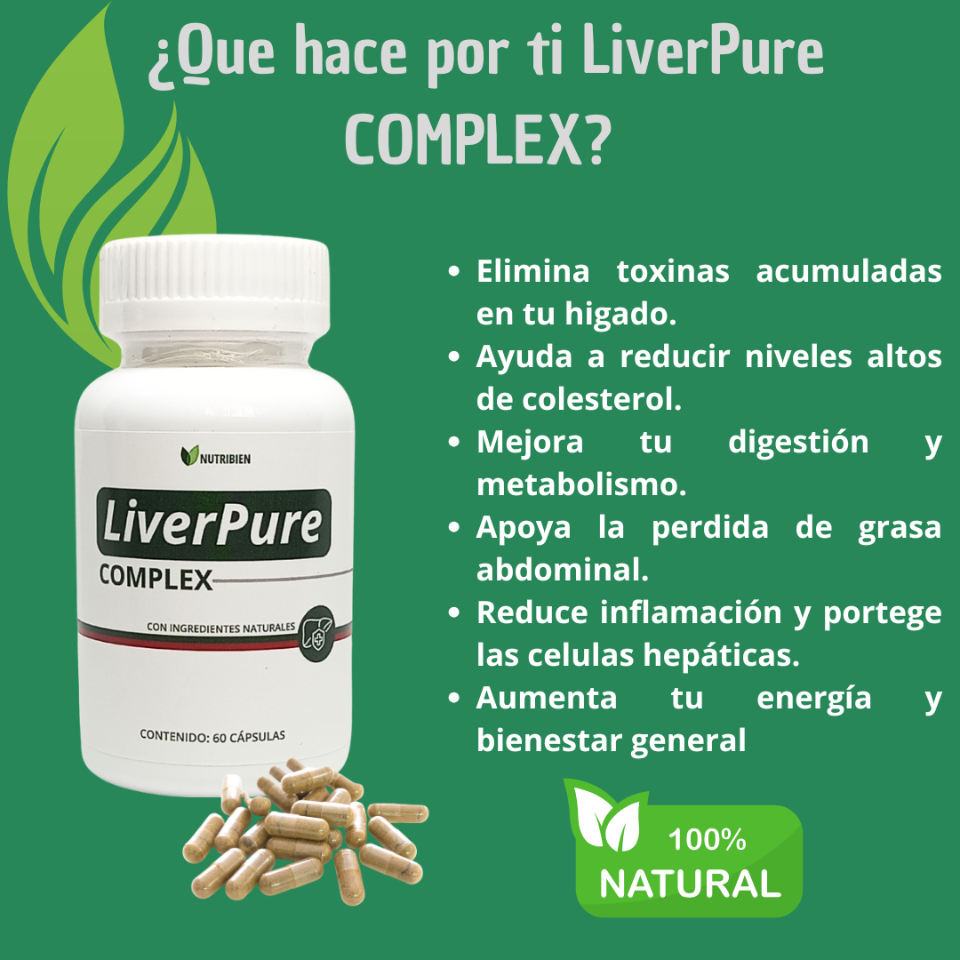LIVER PURE para Higado Graso - 60 cápsulas