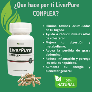LIVER PURE para Higado Graso - 60 cápsulas