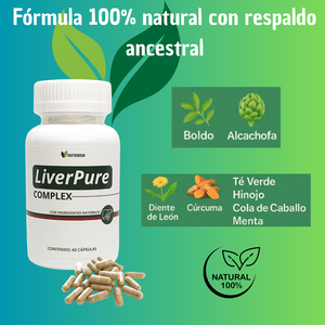 LIVER PURE para Higado Graso - 60 cápsulas