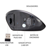 MOUSE ERGONÓMICO INALÁMBRICO