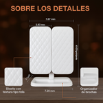 Espejo Luz LED Plegable Maquillaje