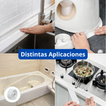 🏠 Dale a tu baño o cocina un aspecto limpio y moderno en minutos - Cinta Adhesiva Selladora Reparadora 6 M