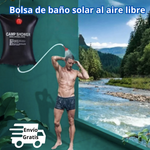 🚿 Dúchate con agua caliente donde quieras - Ducha Portátil Solar Camping Playa 20 L