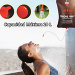 🚿 Dúchate con agua caliente donde quieras - Ducha Portátil Solar Camping Playa 20 L