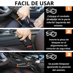 TRABA VOLANTE AL CINTURON DE SEGURIDAD