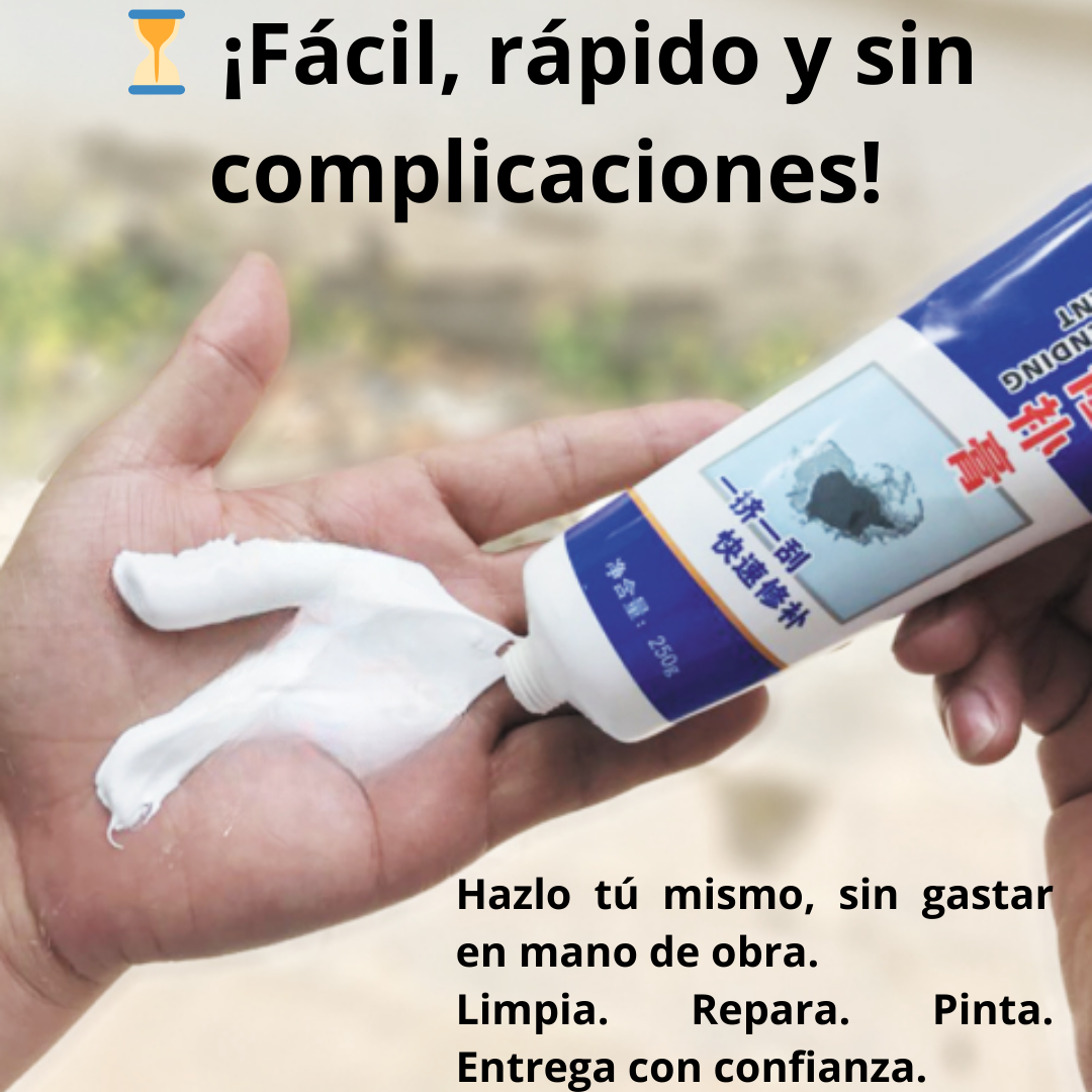 Crema Reparadora de Grietas en Pared 2X1 – FILOL con Espátula Incluida 🏠