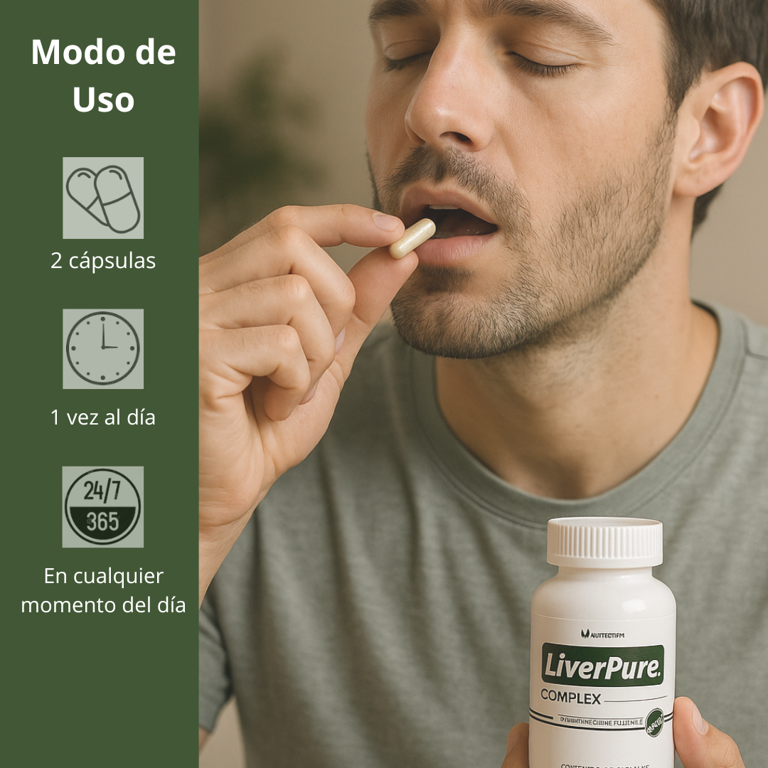 LIVER PURE para Higado Graso - 60 cápsulas