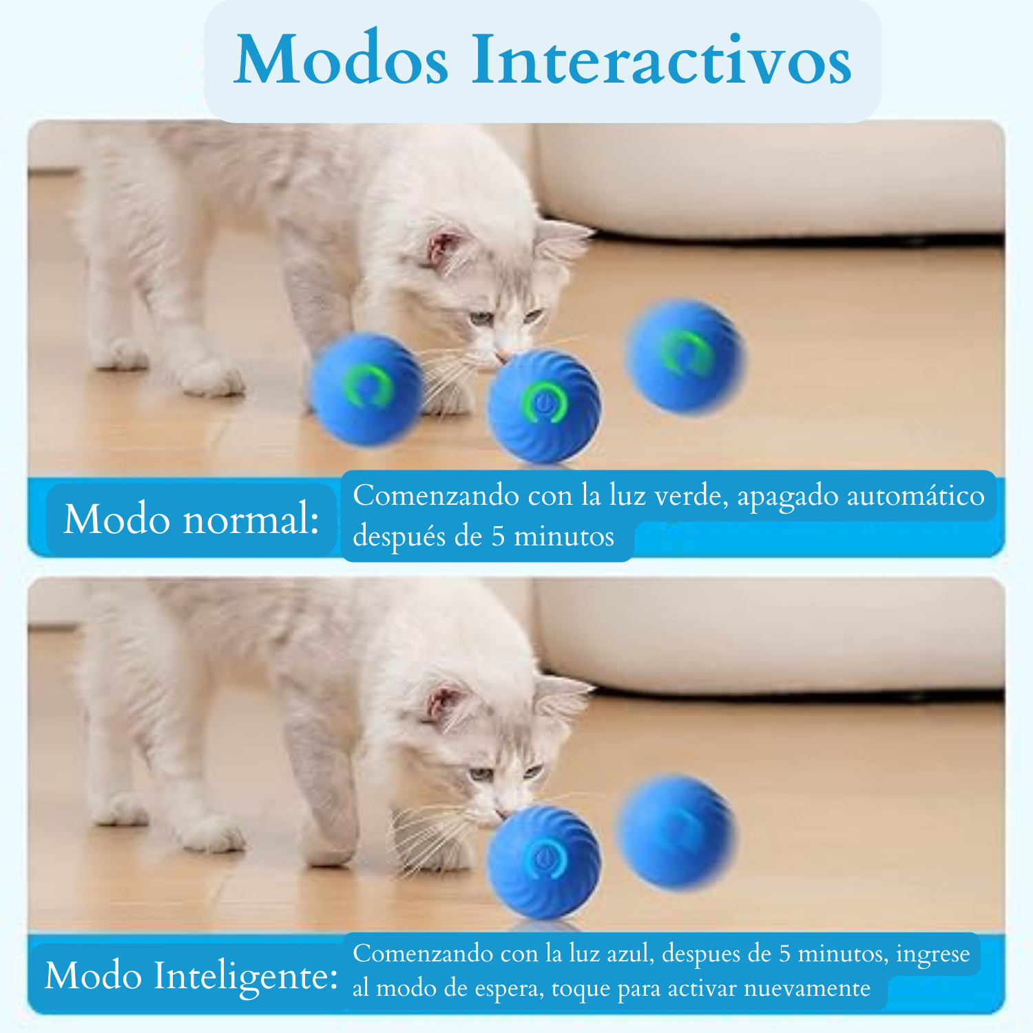 Juguete Gato Bola Interactivo smart