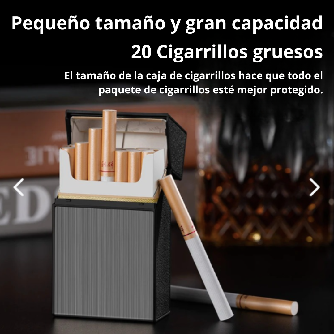 Cigarrera con encendedor