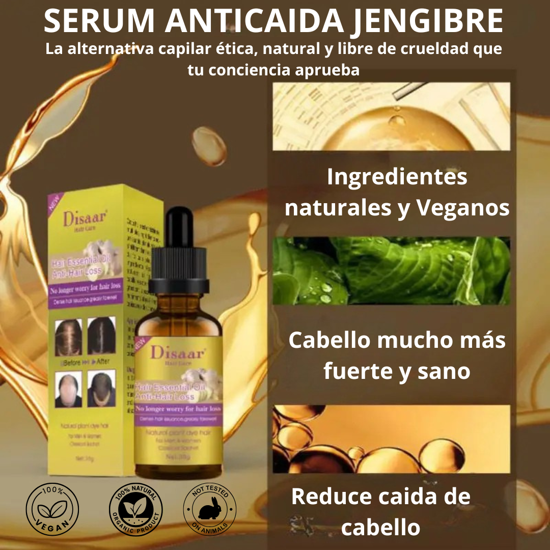 PACK SHAMPOO Y SERUM ANTICAIDA JENGIBRE
