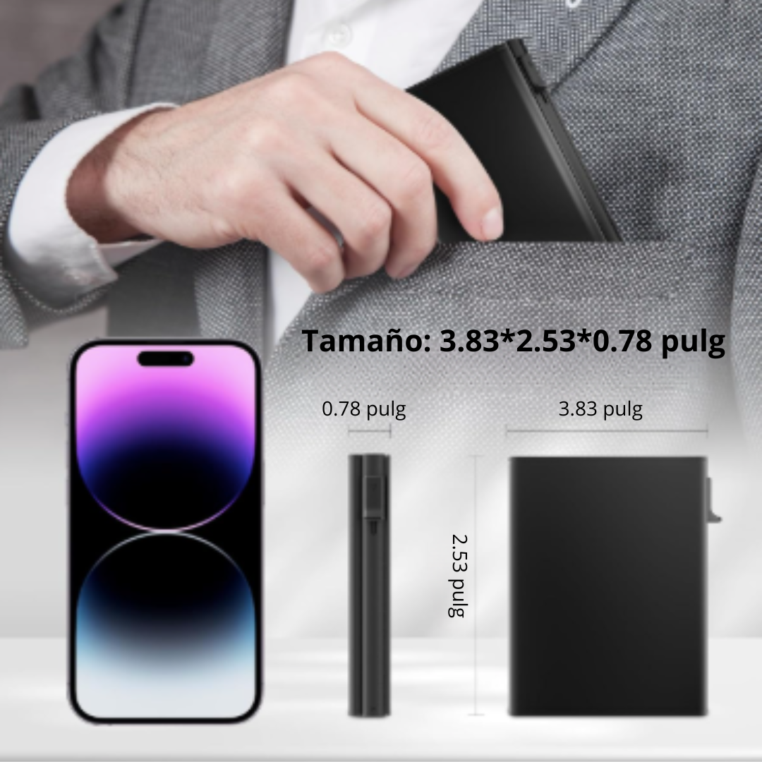 El Regalo Perfecto Para Él - Billetera Anti Robo RFID Ranura