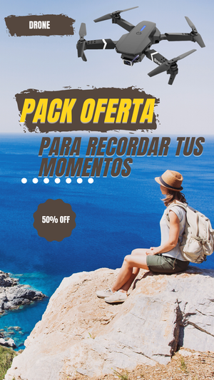 Pack para recordar tus momentos DRONE + CAMARA DEPORTIVA